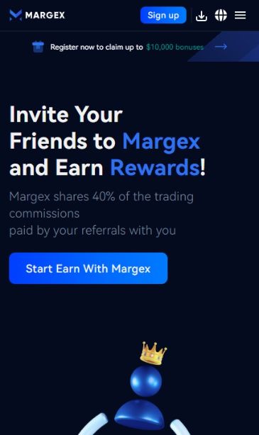 Margex programy partnerskie w kryptowalutach