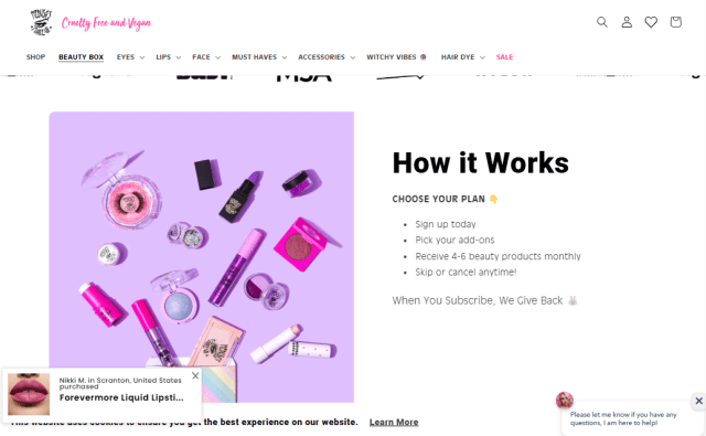 Medusa's Make Up home page - mystery box trucchi