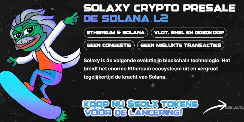 SOL Koers beïnvloedt Solaxy presale