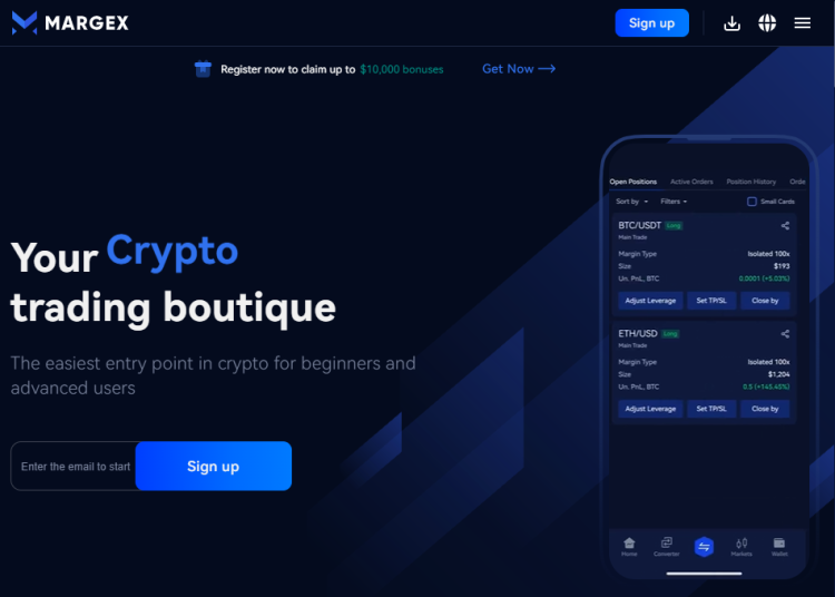 margex crypto futures trading platform
