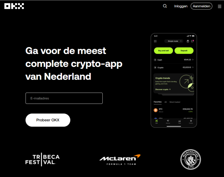 OKX crypto futures trading platform