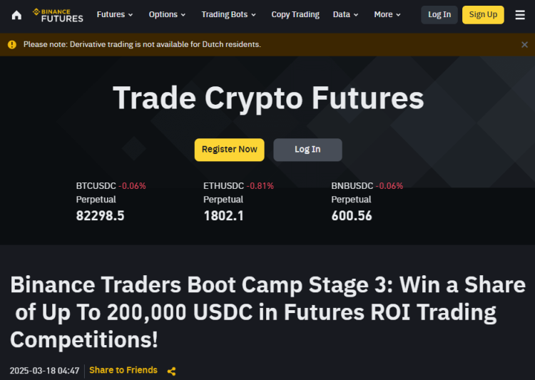 binance crypto futures trading platform