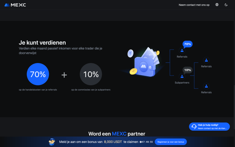MEXC affiliates program