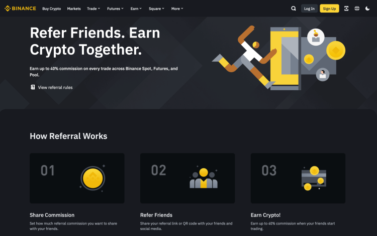 Binance affiliate programm