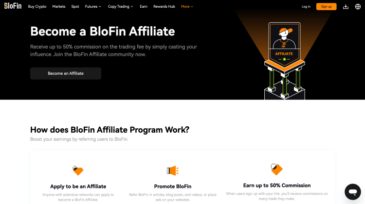 BloFin affilliate programma