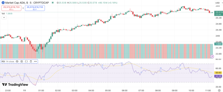 ADA koers worstelt met $0,80 support na 20% crash – wanneer gaat Cardano weer stijgen?