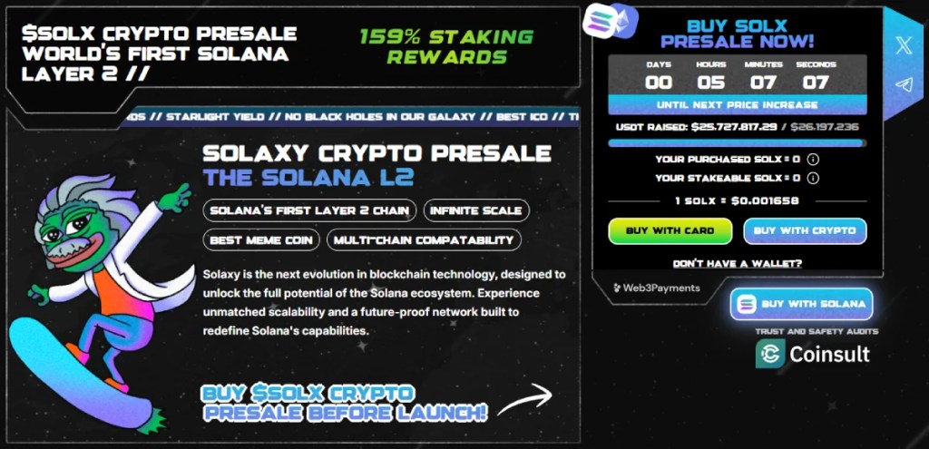 Solaxy Token Homepage