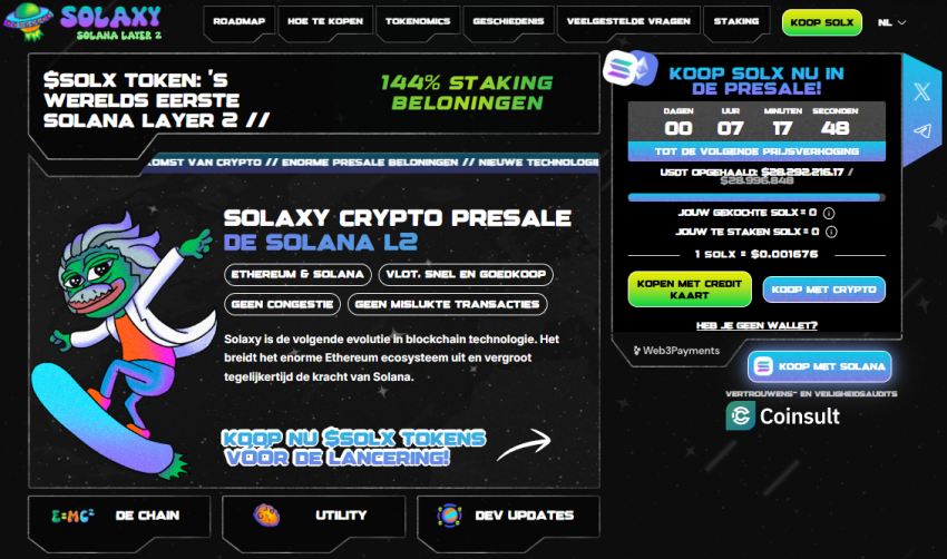Solaxy presale SOLX
