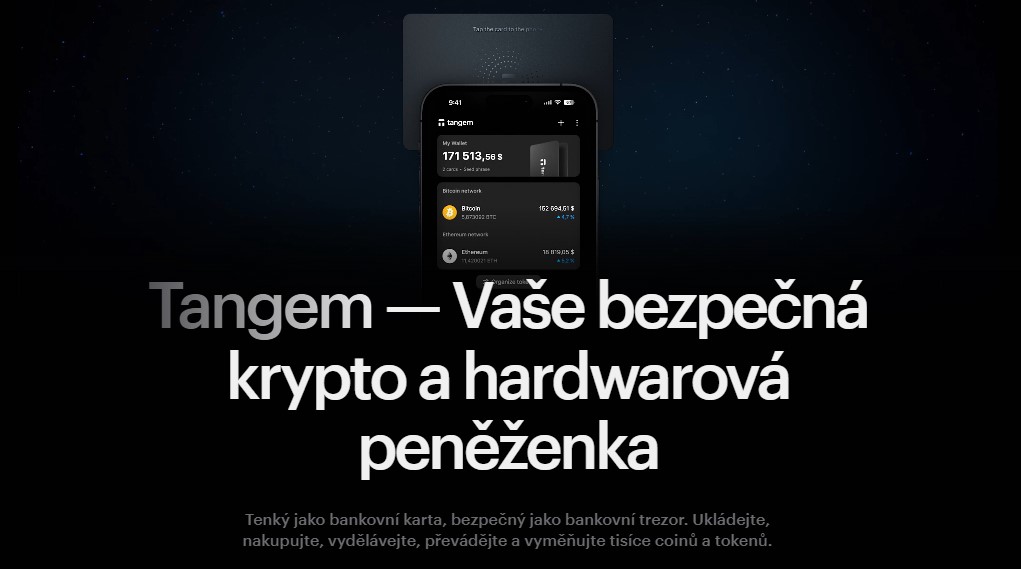 Tangem – Bezpečná a jednoduchá hardwarová bitcoin peněženka ve formě karty