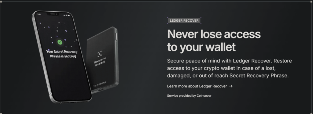 The Ledger Recover feature