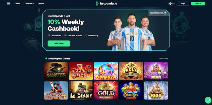 a screengrab of betpanda telegram online casino