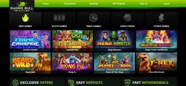 an image showing the reel-spinners at Raging Bull