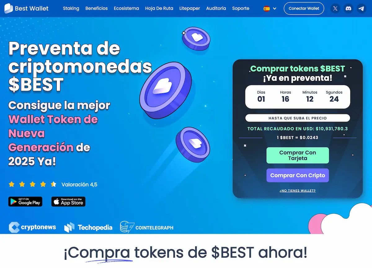 como comprar best wallet token