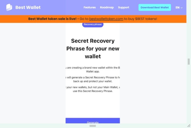 Best Wallet - Imposta la tua chiave privata