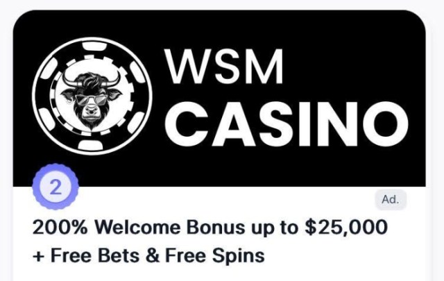 WSM Casino featured on the Best Wallet app
