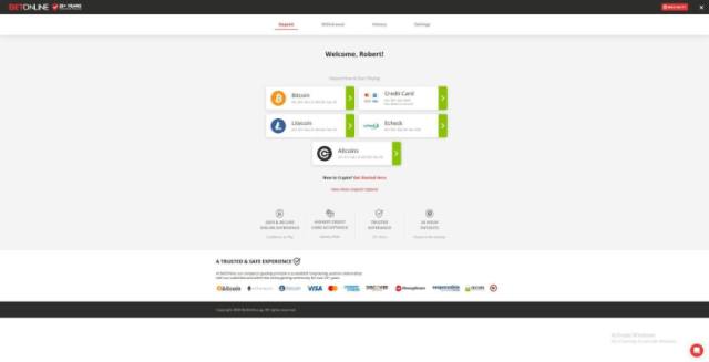 betonline banking options - registration part three