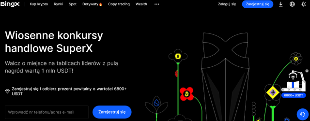 BINGX giełda kryptowlaut p2p