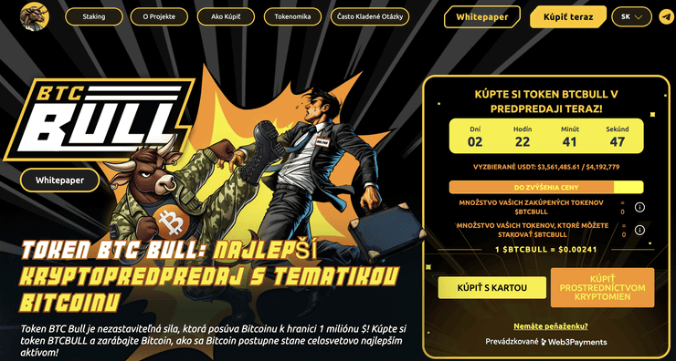 btc bull predpredaj tokenu