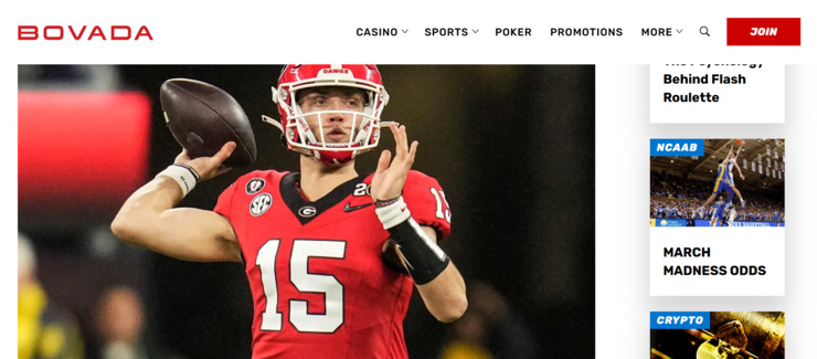 college football betting sites Bovada