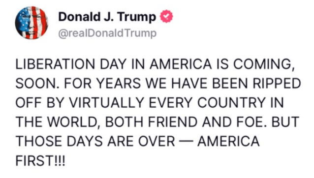 Donald Trump on Liberation Day