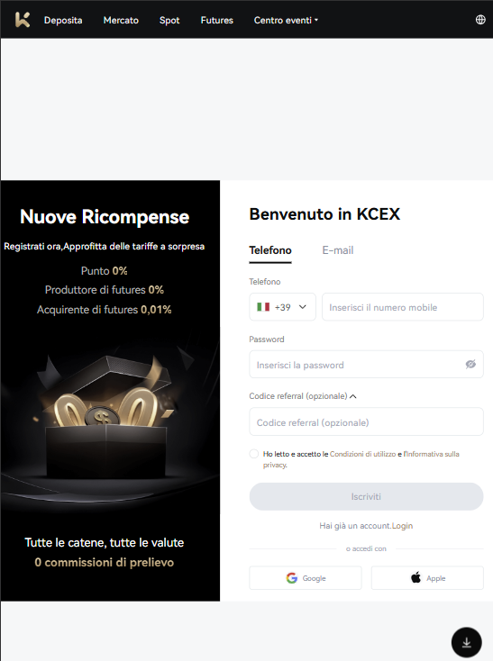 comprare bitcoin anonimamente -KCEX