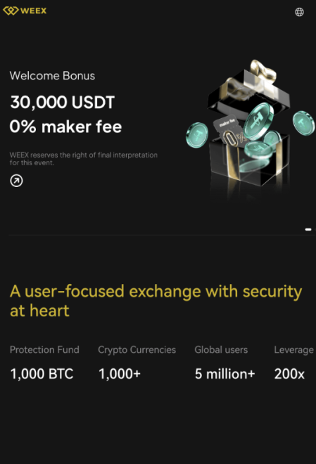 exchange-senza-kyc-weex