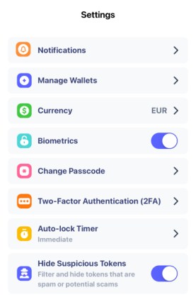 Best Wallet security features