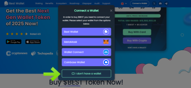 How to buy Best wallet token on Best Wallet Token presale 