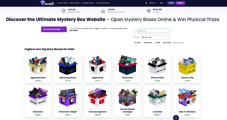 jemlit najlepší mystery box elektronika