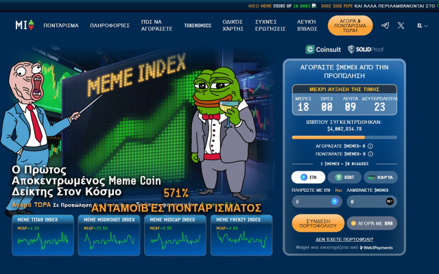 meme index για επενδύσεις σε meme coins