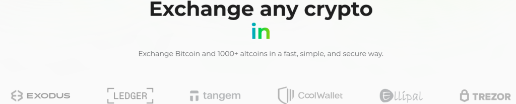 Kryptoměnová burza bez KYC changelly