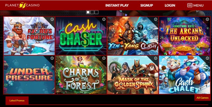 planet7 casino games