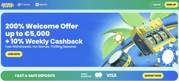 samba slots online automaty