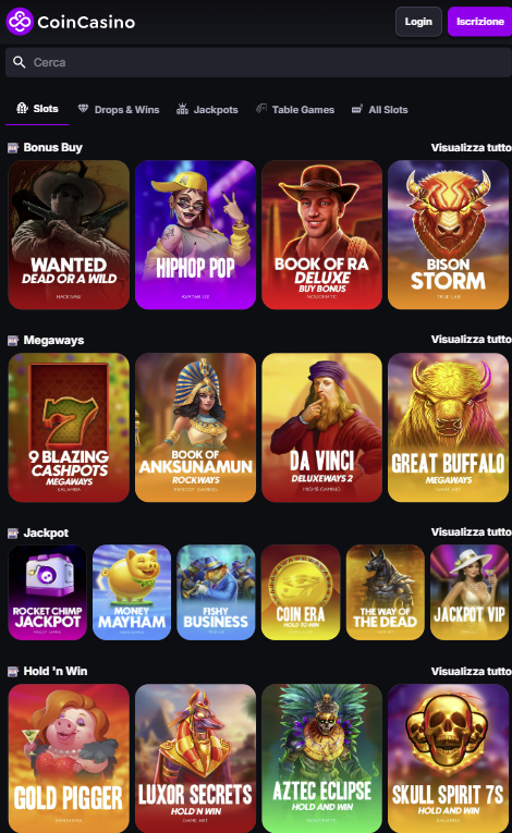 slot che pagano di più - Coincasino