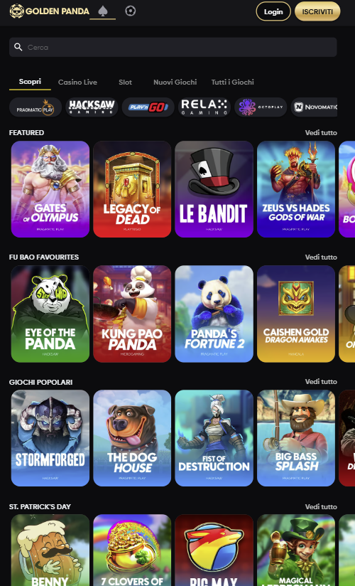 slot che pagano di più - Golden panda