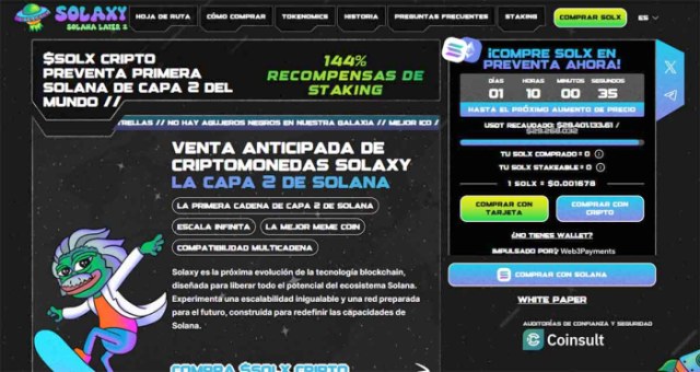 mejor preventa de criptomonedas- Solaxy