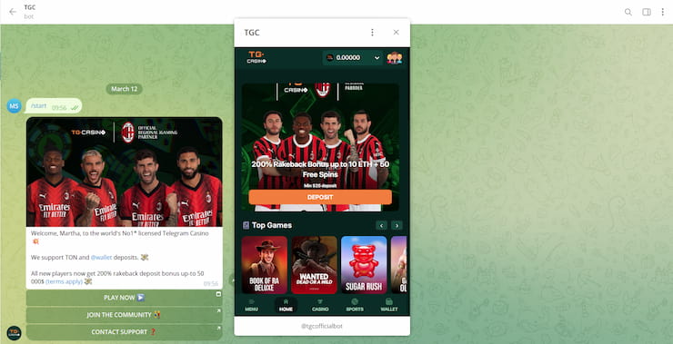 tg casino telegram gambling site signup - step five