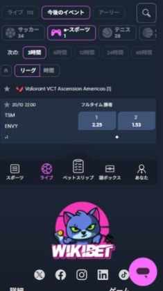 ウィキベット Eスポーツ