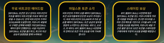 BTC 불 토큰 특징