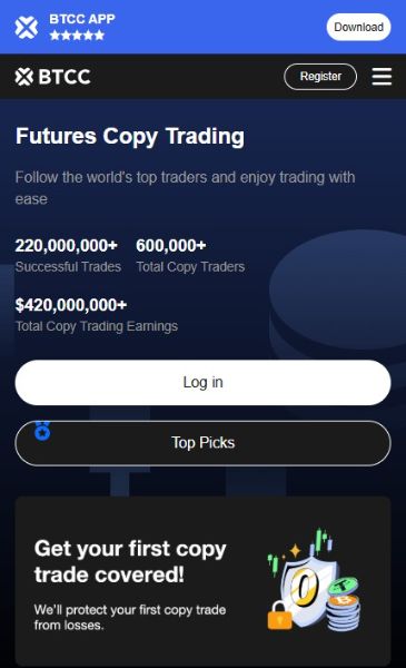 giełda BTCC copy trading jak działa