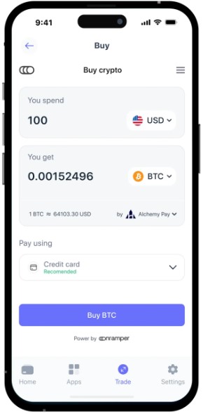 Korak 4: Odabir kriptovalute i izvršenje kupnje