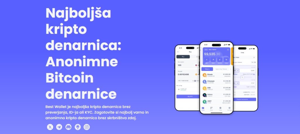 Best Wallet – Najvarnejša bitcoin denarnica z večverižno podporo