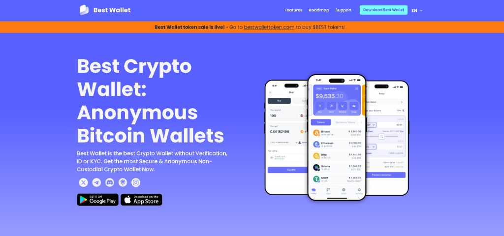 Best Wallet – Visaptverošs Web3 maks ar modernām funkcijām
