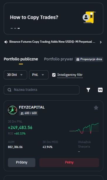 Binance copy trading co to
