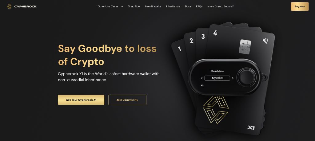 Cypherock – Drošs maks ar personīgo glabāšanas mantojumu