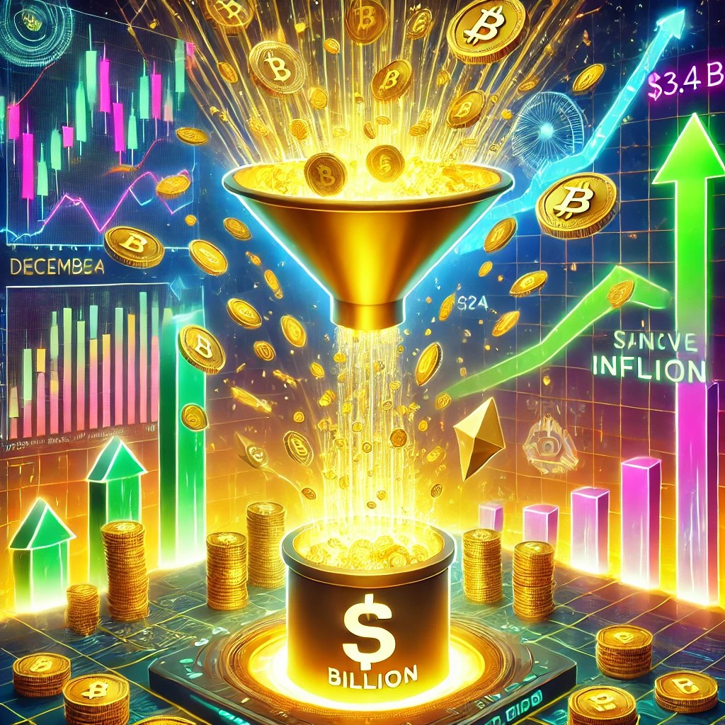 Crypto Fund Inflows Reach $3.4 Billion, Highest Since December 2024