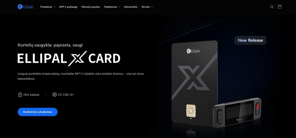 Ellipal Wallet Aparatinė Bitcoin piniginė su visiškai offline saugumu