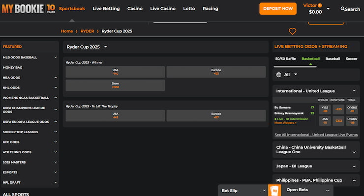 Leading Sportsbook for Futures and Outright Golf Betting, MyBookie