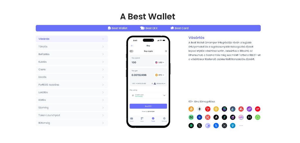Lépj fel a hivatalos Best Wallet weboldalára