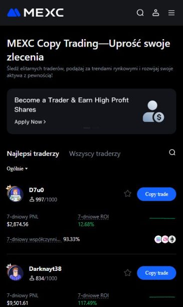 MEXC copy trading co to